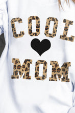 Load image into Gallery viewer, COOL MOM Heart Graphic Round Neck Sweatshirt