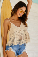 Load image into Gallery viewer, Fringe Hem V-Neck Cami