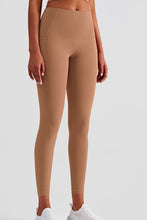 Load image into Gallery viewer, Wide Waistband Sports Leggings with Side Pockets