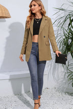 Load image into Gallery viewer, Lapel Neck Long Sleeve Blazer with Pockets