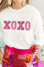 Load image into Gallery viewer, XOXO Round Neck Long Sleeve Sweatshirt