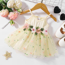 Load image into Gallery viewer, Embroidered Spaghetti Strap V-Neck Dress