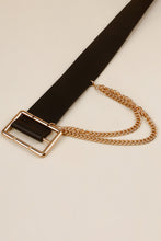 Load image into Gallery viewer, PU Leather Wide Belt with Chain
