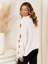 Load image into Gallery viewer, Flower Dropped Shoulder Open Front Cardigan