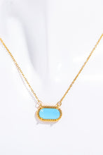 Load image into Gallery viewer, Copper 14K Gold Pleated Pendant Necklace