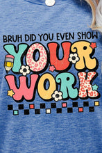Load image into Gallery viewer, Letter Graphic Short Sleeve T-Shirt