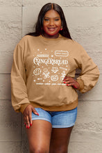 Load image into Gallery viewer, Simply Love Full Size GINGERBREAD Long Sleeve Sweatshirt
