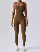 Load image into Gallery viewer, Wide Strap Sleeveless Active Jumpsuit