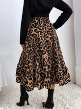 Load image into Gallery viewer, Printed Ruffle Hem Midi Skirt