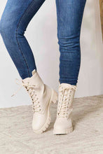 Load image into Gallery viewer, East Lion Corp Zip Back Lace-up Front Combat Boots