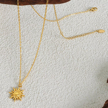 Load image into Gallery viewer, Titanium Steel Sun Shape Pendant Necklace