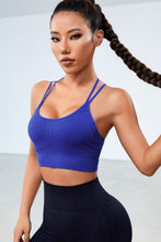 Load image into Gallery viewer, Strappy Scoop Neck Sports Bra