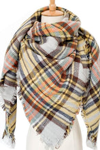 Load image into Gallery viewer, Plaid Imitation Cashmere Scarf