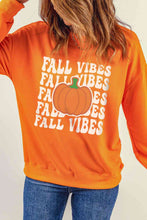 Load image into Gallery viewer, FALL VIBES Graphic Dropped Shoulder Sweatshirt