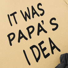 Load image into Gallery viewer, Kids IT WAS PAPA'S IDEA Graphic Tee and Shorts Set