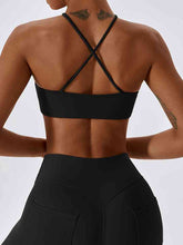 Load image into Gallery viewer, Cropped Halter Neck Sports Bra