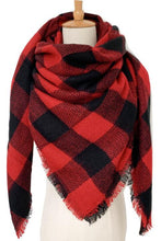 Load image into Gallery viewer, Plaid Imitation Cashmere Scarf