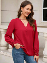 Load image into Gallery viewer, V-Neck Long Sleeve Blouse