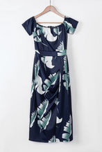 Load image into Gallery viewer, Slit Printed Off-Shoulder Midi Dress