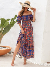 Load image into Gallery viewer, Floral Flounce Sleeve Midi Dress