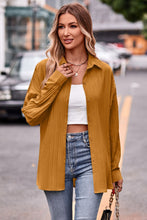 Load image into Gallery viewer, Slit Dropped Shoulder Longline Shirt