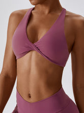 Load image into Gallery viewer, Yoga V-Neck Twisted Sleeveless Sports Bra
