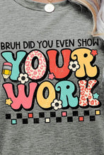 Load image into Gallery viewer, Letter Graphic Short Sleeve T-Shirt