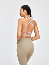 Load image into Gallery viewer, Crisscross Spaghetti Strap Active Bra