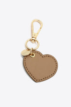Load image into Gallery viewer, Assorted 4-Pack Heart Shape PU Leather Keychain