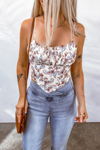 Load image into Gallery viewer, Paisley Print Tie-Back Pointed Hem Cami