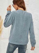 Load image into Gallery viewer, Round Neck Dropped Shoulder THE HELL I WON'T Graphic Sweatshirt