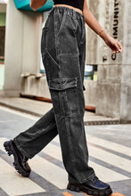 Load image into Gallery viewer, Loose Fit Long Pants with Pockets