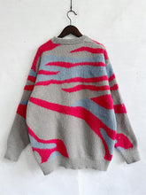 Load image into Gallery viewer, Color Block Round Neck Sweater