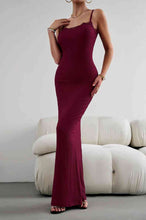Load image into Gallery viewer, Spaghetti Strap Maxi Fishtail Dress