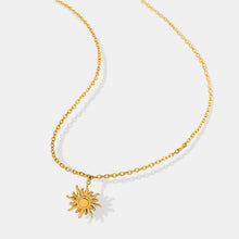 Load image into Gallery viewer, Titanium Steel Sun Shape Pendant Necklace