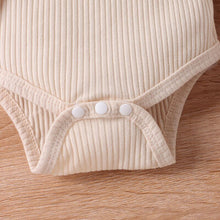 Load image into Gallery viewer, Baby Girl Lace Detail Round Neck Bodysuit and Bow Pants Set