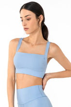 Load image into Gallery viewer, Open Back Pleated Detail Sports Bra
