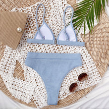 Load image into Gallery viewer, Spaghetti Strap Ribbed Bikini Set