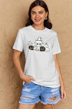 Load image into Gallery viewer, Simply Love Full Size Cat &amp; Pumpkin Graphic Cotton T-Shirt