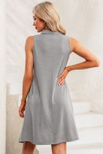 Load image into Gallery viewer, Collared Neck Sleeveless Dress