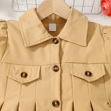 Load image into Gallery viewer, Short Sleeve Collared Neck A-Line Dress