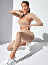 Load image into Gallery viewer, GYM WEAR Shrug, Cami, and Leggings Active Set