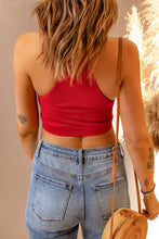 Load image into Gallery viewer, Cropped Grecian Neck Ribbed Top
