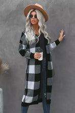 Load image into Gallery viewer, Camille Plaid Duster Cardigan