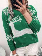 Load image into Gallery viewer, Reindeer &amp; Snowflake Sweater