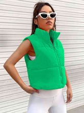 Load image into Gallery viewer, Zip-Up Puffer Vest