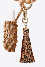 Load image into Gallery viewer, Evil Eye Beaded Keychain with Tassel
