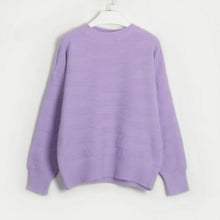 Load image into Gallery viewer, Round Neck Dropped Shoulder Sweater