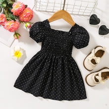 Load image into Gallery viewer, Printed Square Neck Smocked Dress
