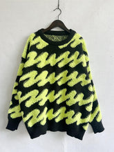Load image into Gallery viewer, Ribbed Striped Dropped Shoulder Sweater